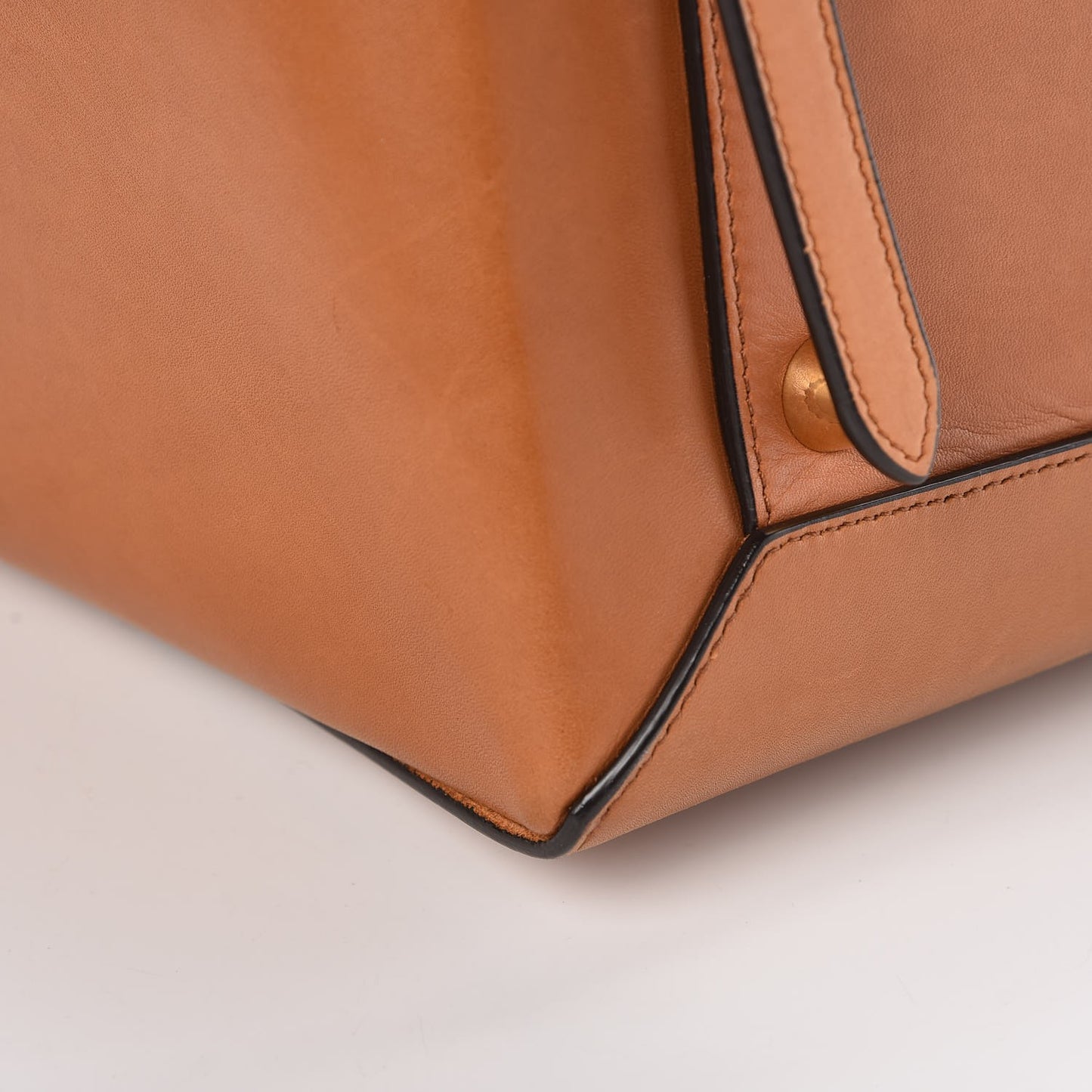 Natural Calfskin Mini Belt Bag Tan