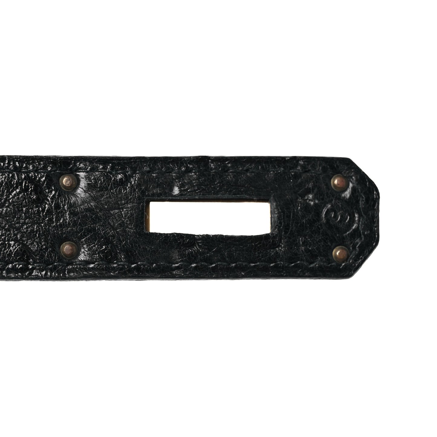 Ostrich Kelly Sellier 35 Black