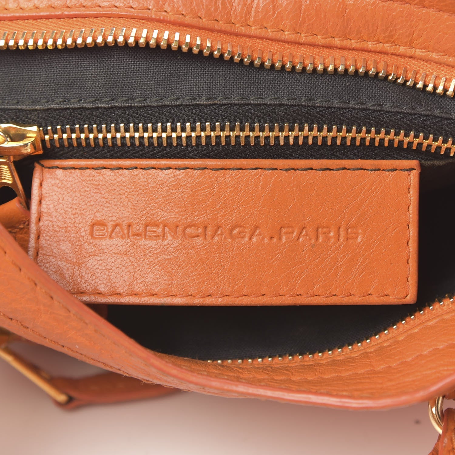 Balenciaga Agneau Giant 12 Gold Hardware Mini City Tangerine 8 of 13