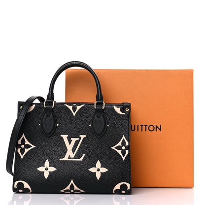Louis Vuitton Empreinte Monogram Giant Onthego PM Black Beige 10 of 10