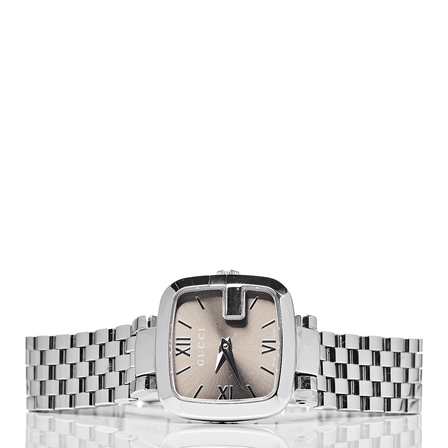 Gucci Stainless Steel 24mm G-Quartz Watch Brown 3 of 9