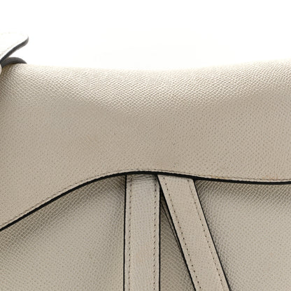 Christian Dior Grained Calfskin Saddle Bag With Strap Latte 15 of 29
