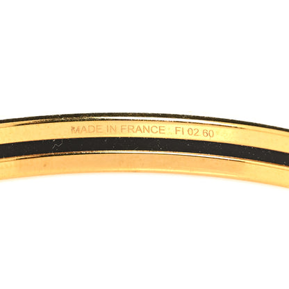 Hermes Enamel Printed Extra Narrow Zebres De Tanzanie Bracelet 65 Orange White 5 of 5