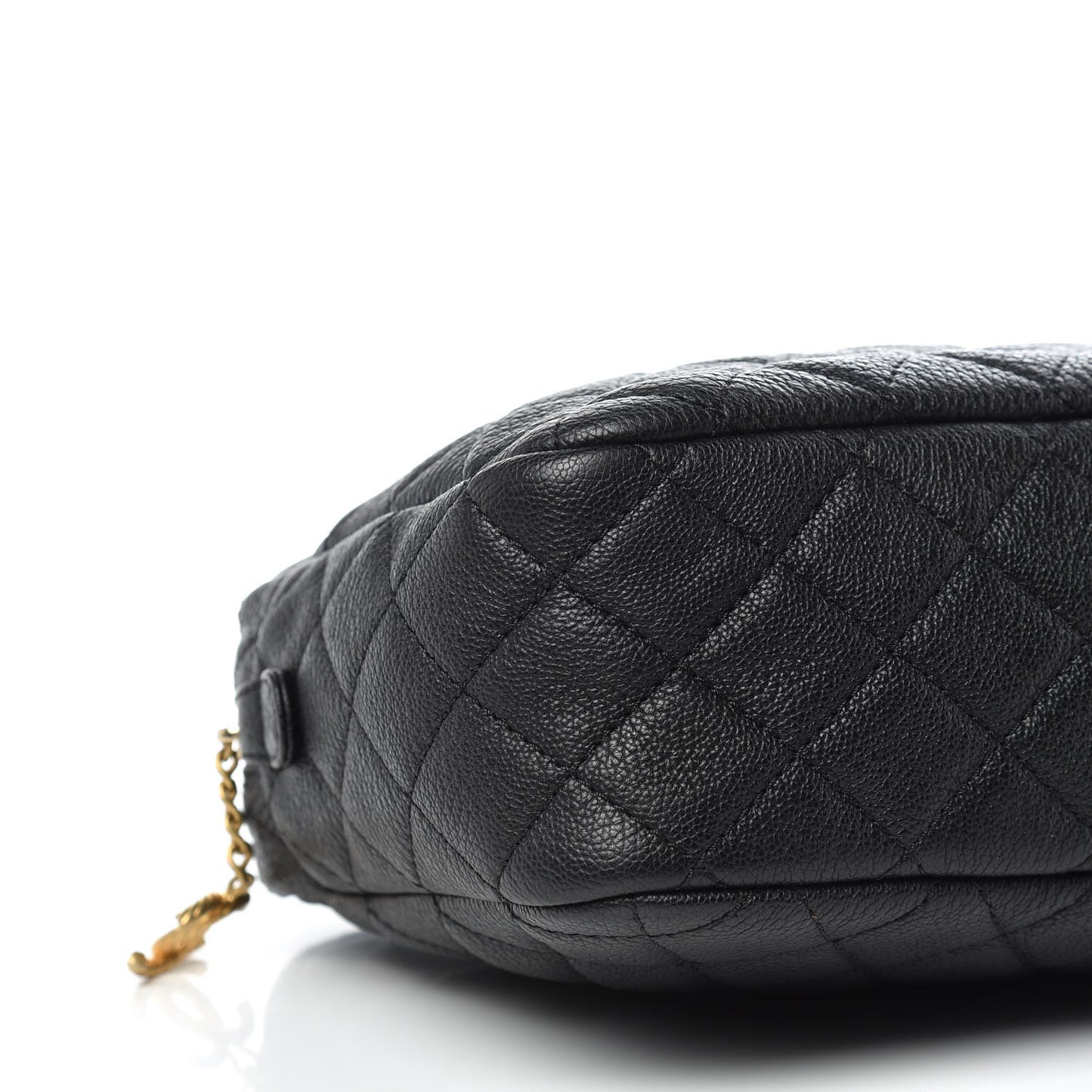 Caviar Quilted Camera Case Black