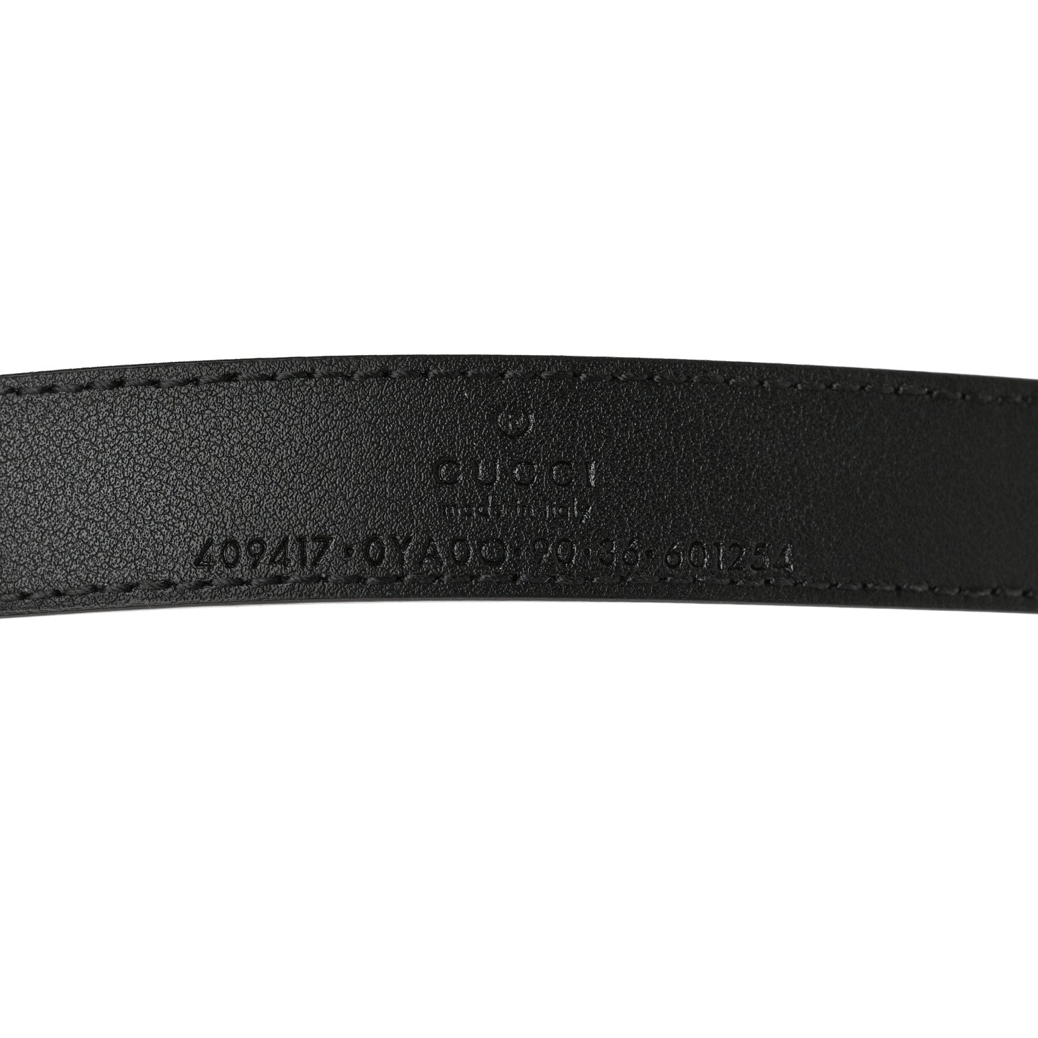Gucci Plutone Calfskin Double G 20mm Belt 90 36 Black 5 of 8