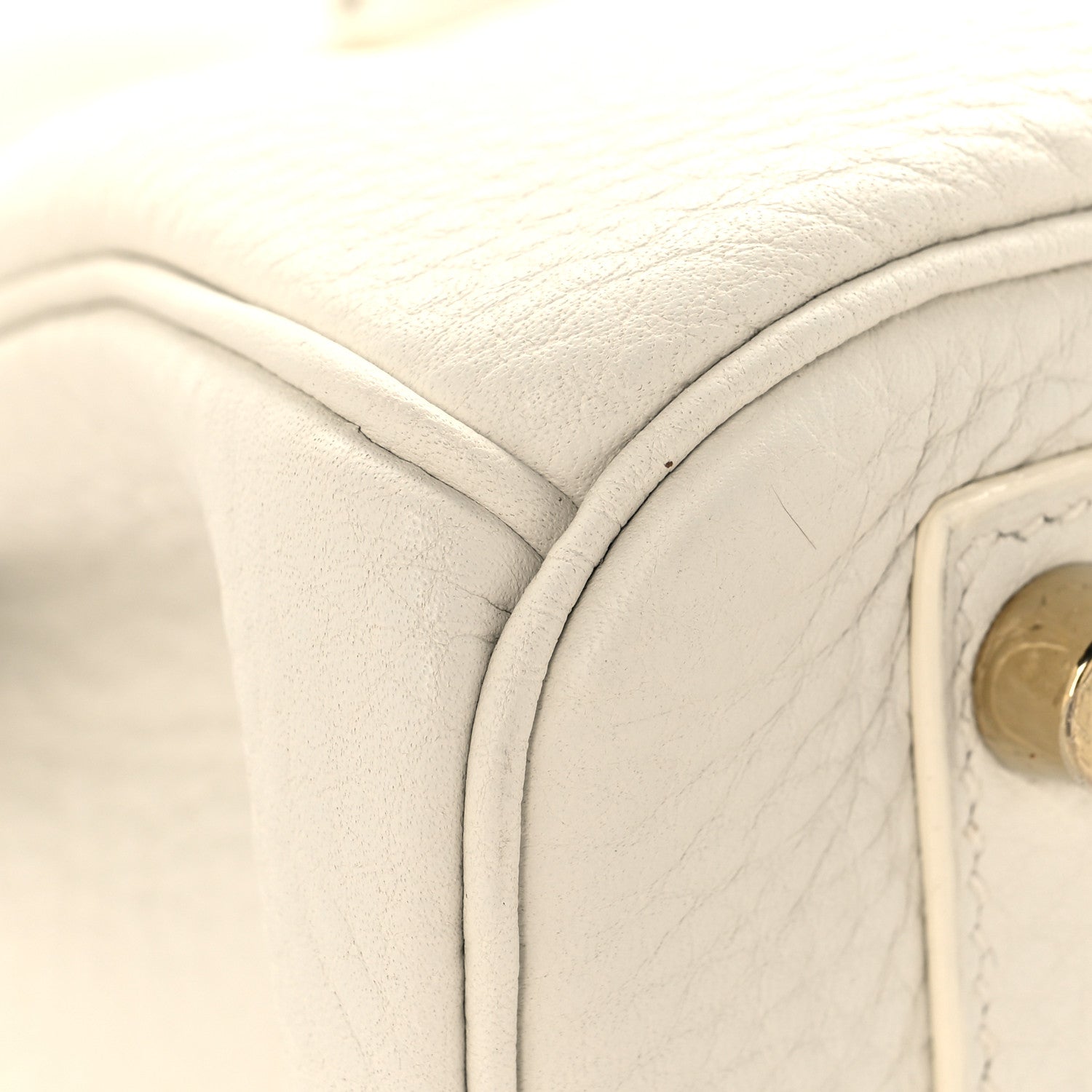 Hermes Taurillon Clemence Birkin 30 White 9 of 12