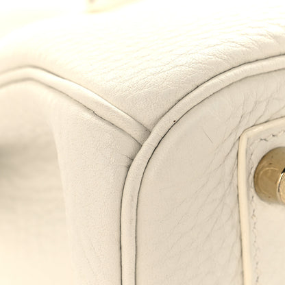 Hermes Taurillon Clemence Birkin 30 White 9 of 12
