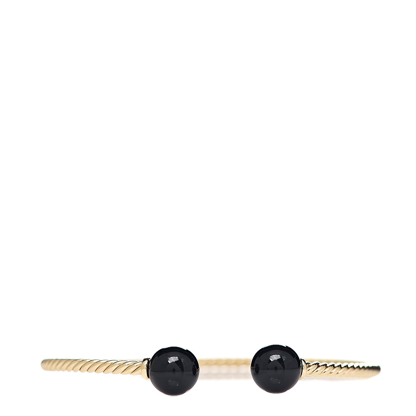 18K Yellow Gold Black Onyx 8.5mm Solari Bracelet