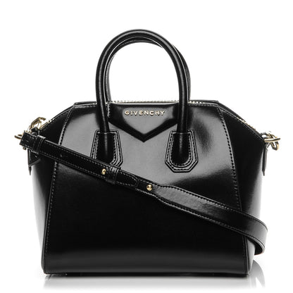 Givenchy Shiny Lord Calfskin Mini Antigona Black 1 of 8