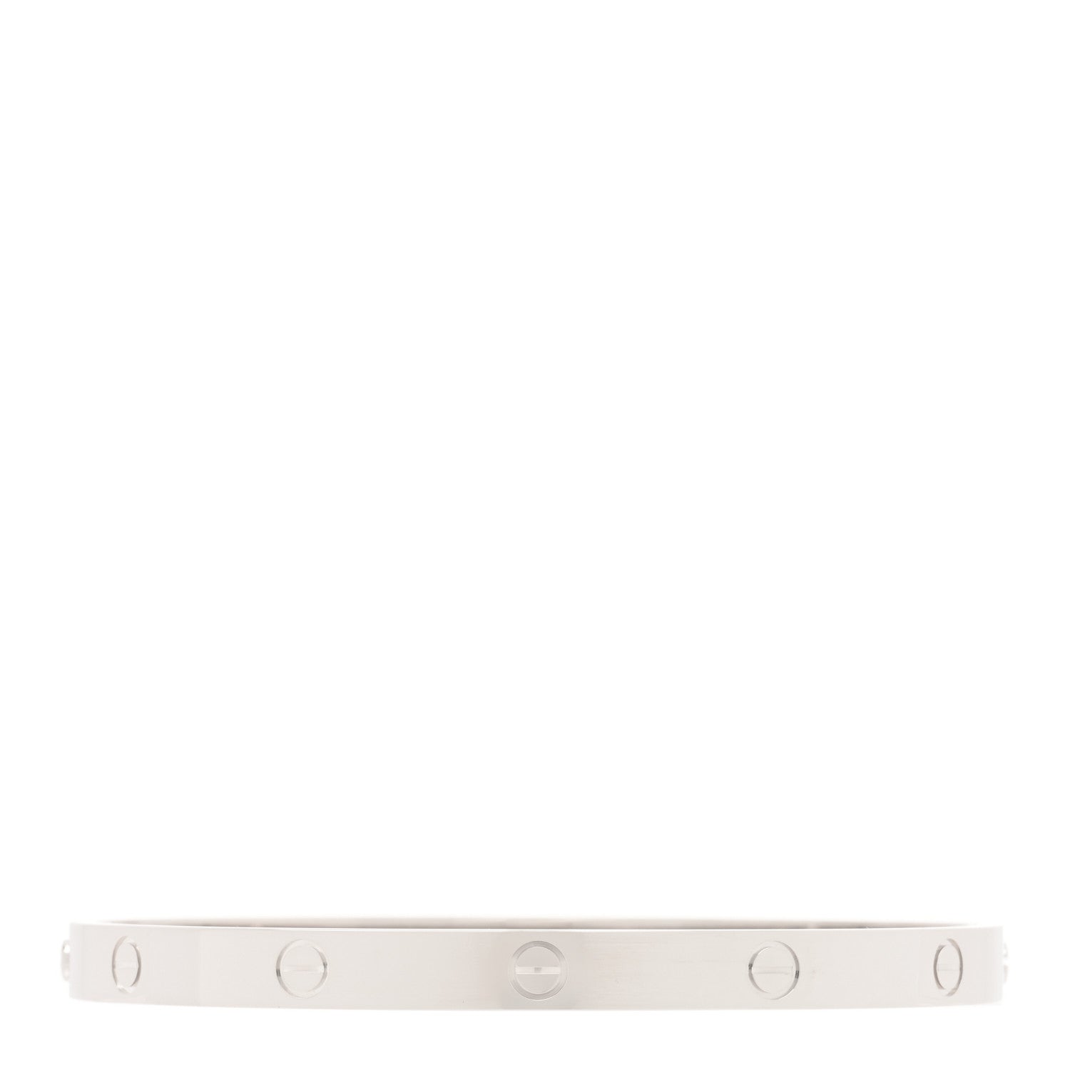 Cartier 18K White Gold LOVE Bracelet 21 2 of 3