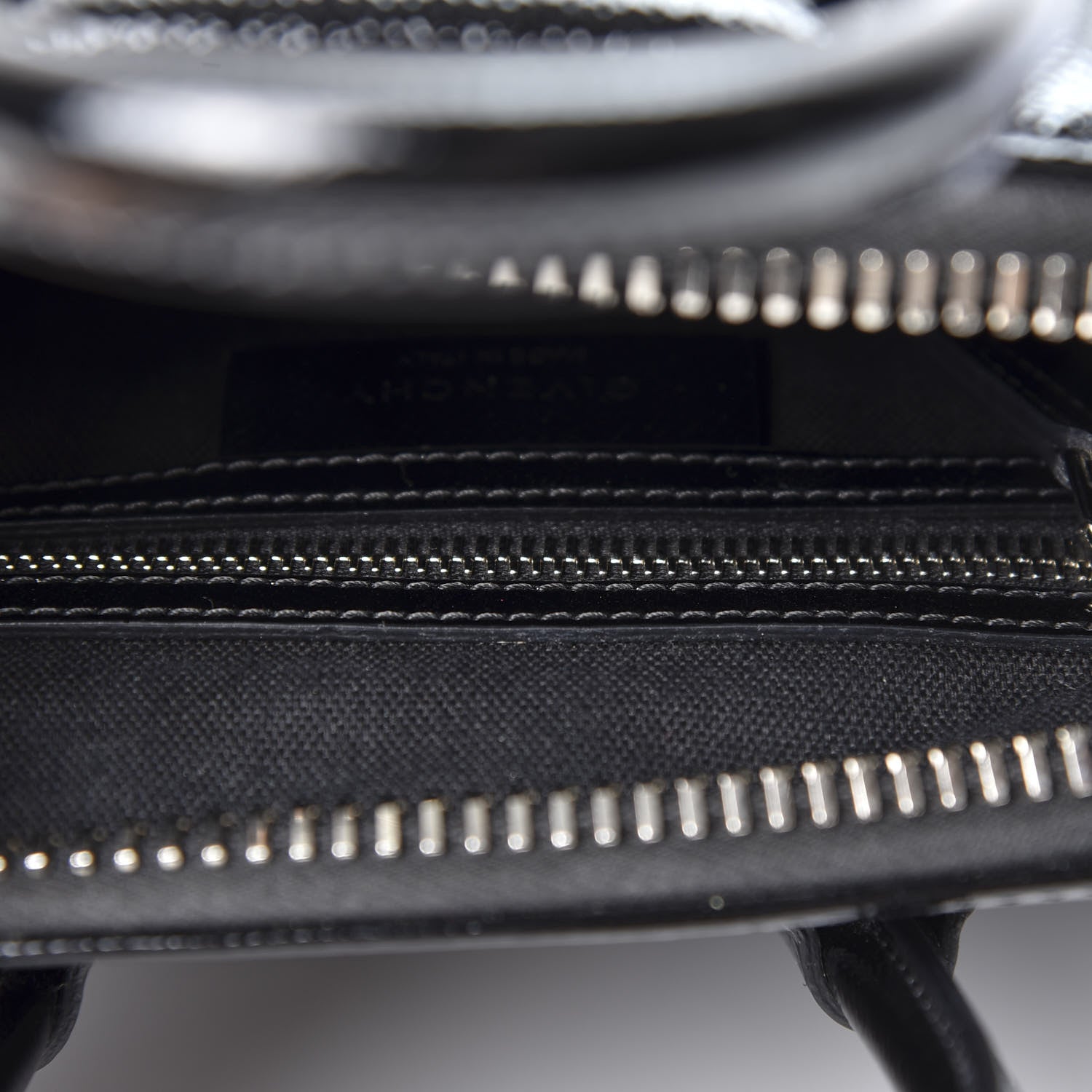 Givenchy Textured Patent Calfskin Mini Antigona Black 4 of 10