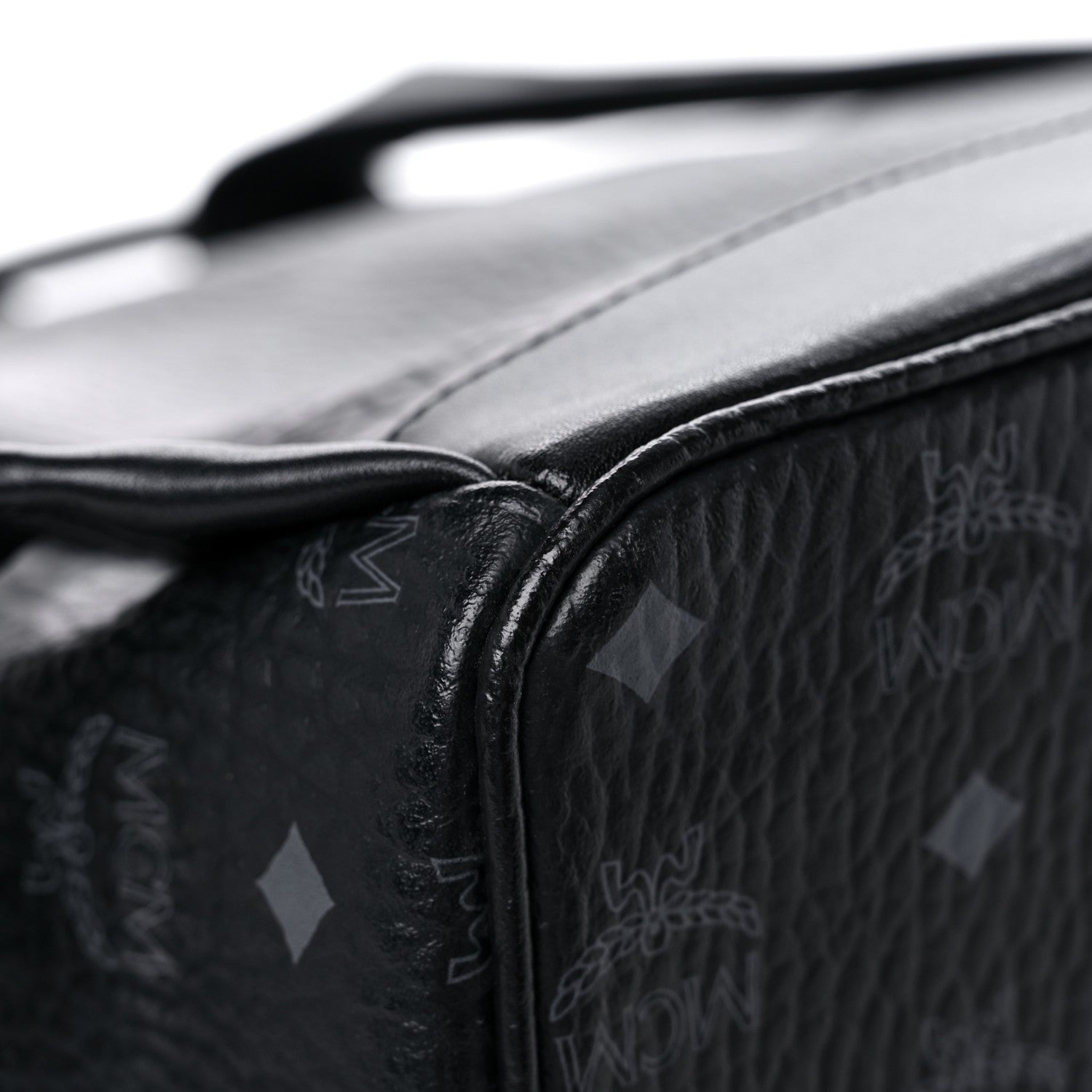 MCM Visetos Studded Medium Stark M Backpack Black 16 of 21