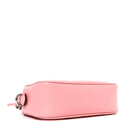 Gucci Calfskin Matelasse Mini GG Marmont Chain Shoulder Bag Wild Rose 3 of 9