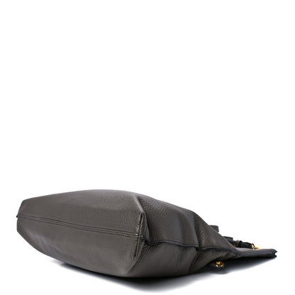 Tom Ford Grained Calfskin Alix Padlock Zip Tote Graphite 10 of 16