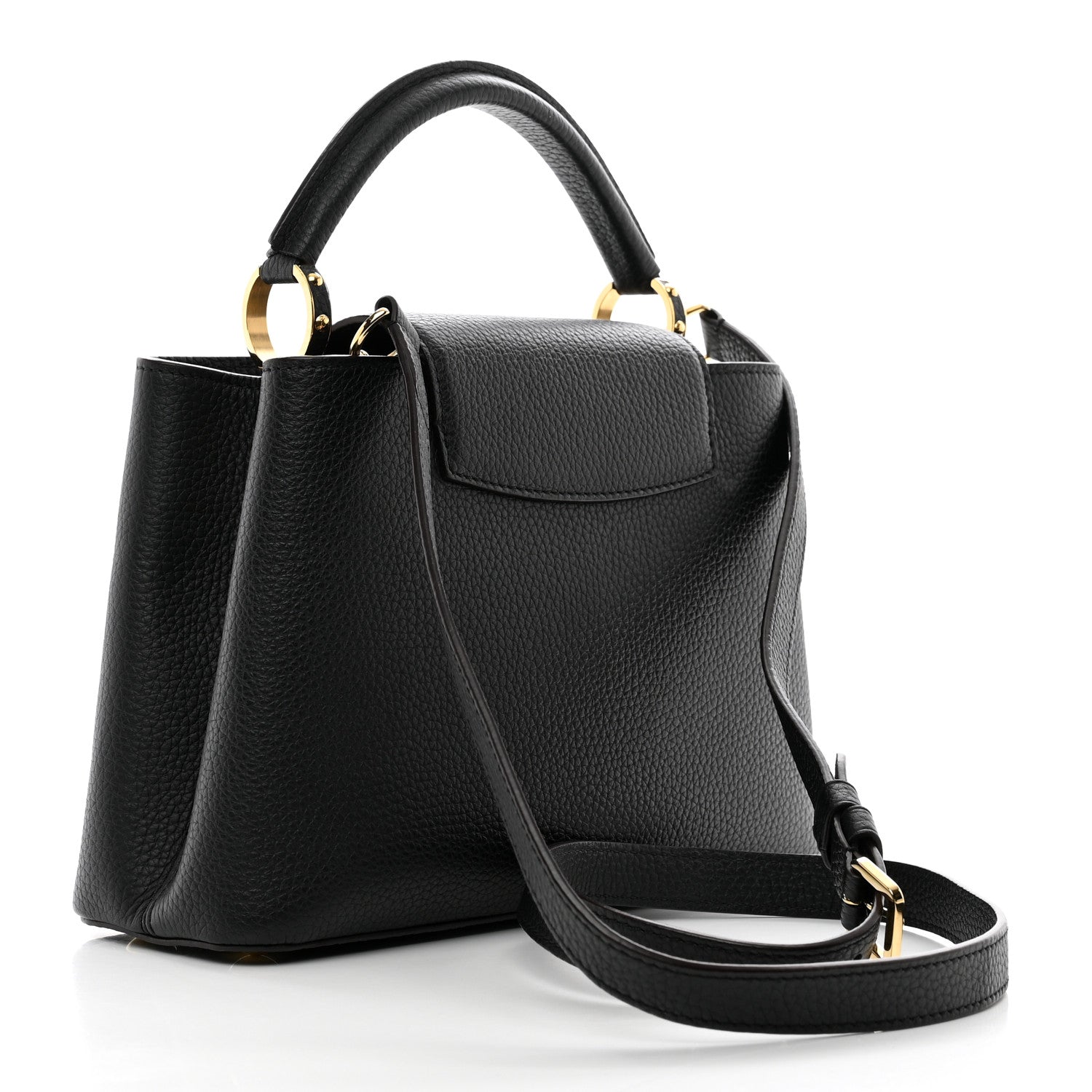 Louis Vuitton Taurillon Capucines BB Black 3 of 9