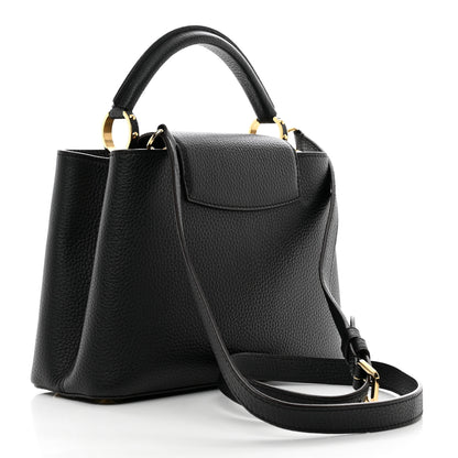 Louis Vuitton Taurillon Capucines BB Black 3 of 9