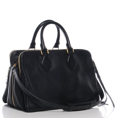Celine Smooth Calfskin Small Triptyque Satchel Black 3 of 10