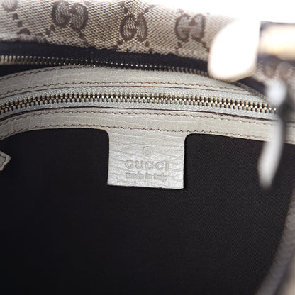 Gucci Monogram Medium Horsebit Chain Hobo Off White 5 of 8