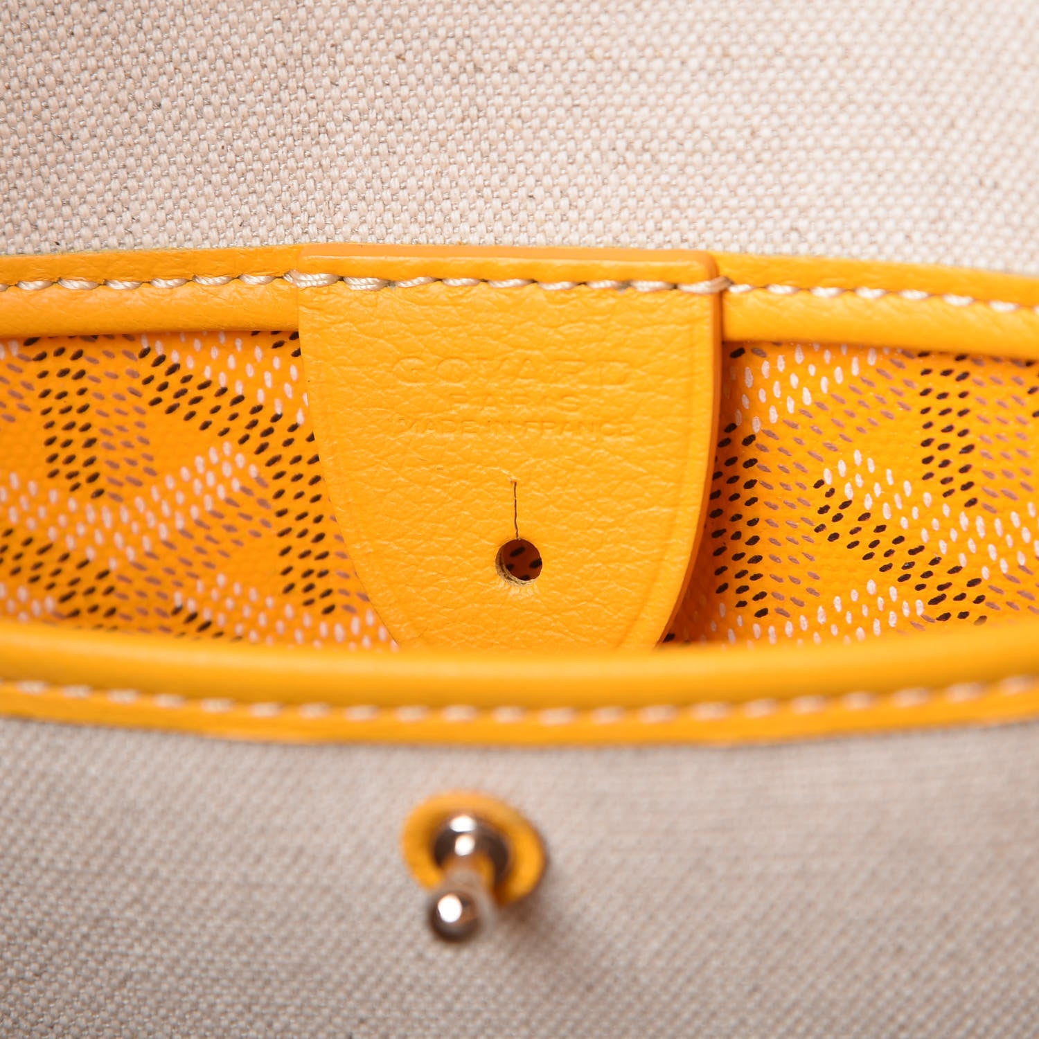 Goyard Goyardine Artois PM Yellow 6 of 9