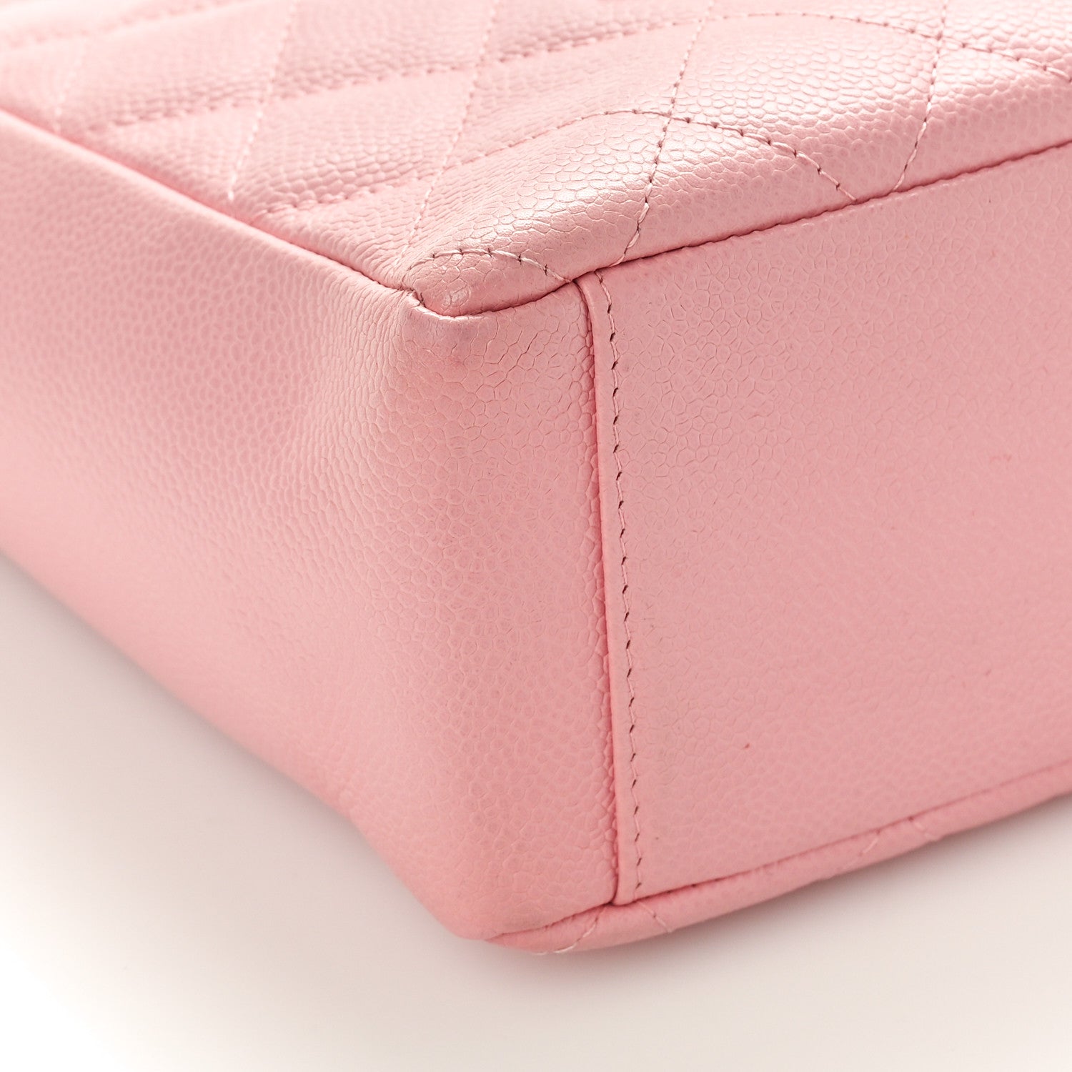 Chanel Caviar Quilted Petit Shopping Tote PST Pink 9 of 14