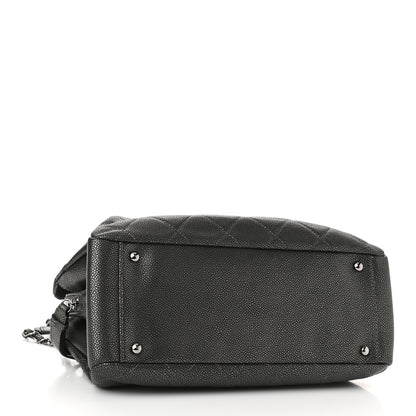 Chanel Caviar Quilted Timeless CC Shopping Tote Dark Grey 4 of 13