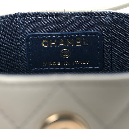 Chanel Lambskin Quilted Mini Vanity Case With Chain Grey 6 of 10