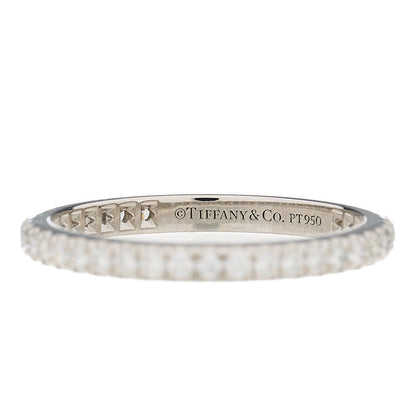 Tiffany Platinum Diamond .30ctw Soleste Eternity Band Ring 50 5.5 4 of 4