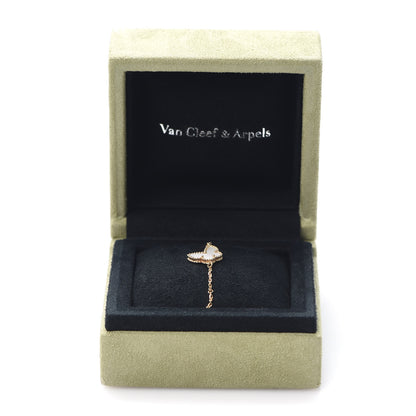 Van Cleef & Arpels 18K Yellow Gold Mother of Pearl Sweet Alhambra Butterfly Bracelet 7 of 7
