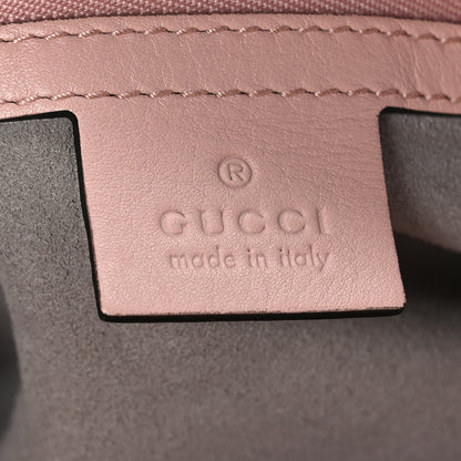 Gucci Calfskin Matelasse Medium GG Marmont Open Top Shoulder Bag Perfect Pink 6 of 9