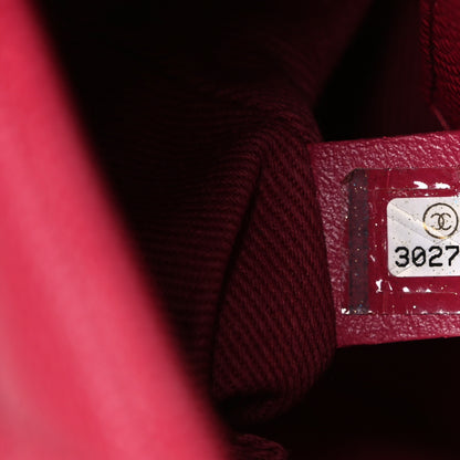 Chanel Caviar Quilted Small Coco Handle Flap Dark Pink 7 of 10
