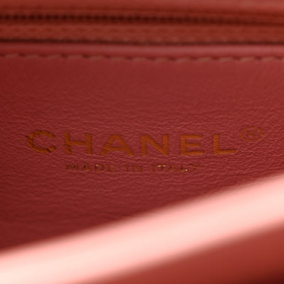 Chanel Lambskin Chevron Quilted Small Trendy CC Dual Handle Flap Bag Light Pink 6 of 11