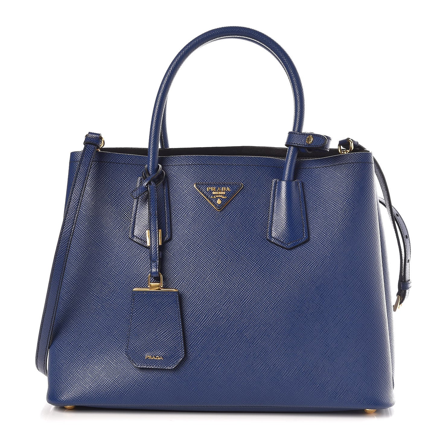 Saffiano Cuir Medium Double Bag Inchiostro