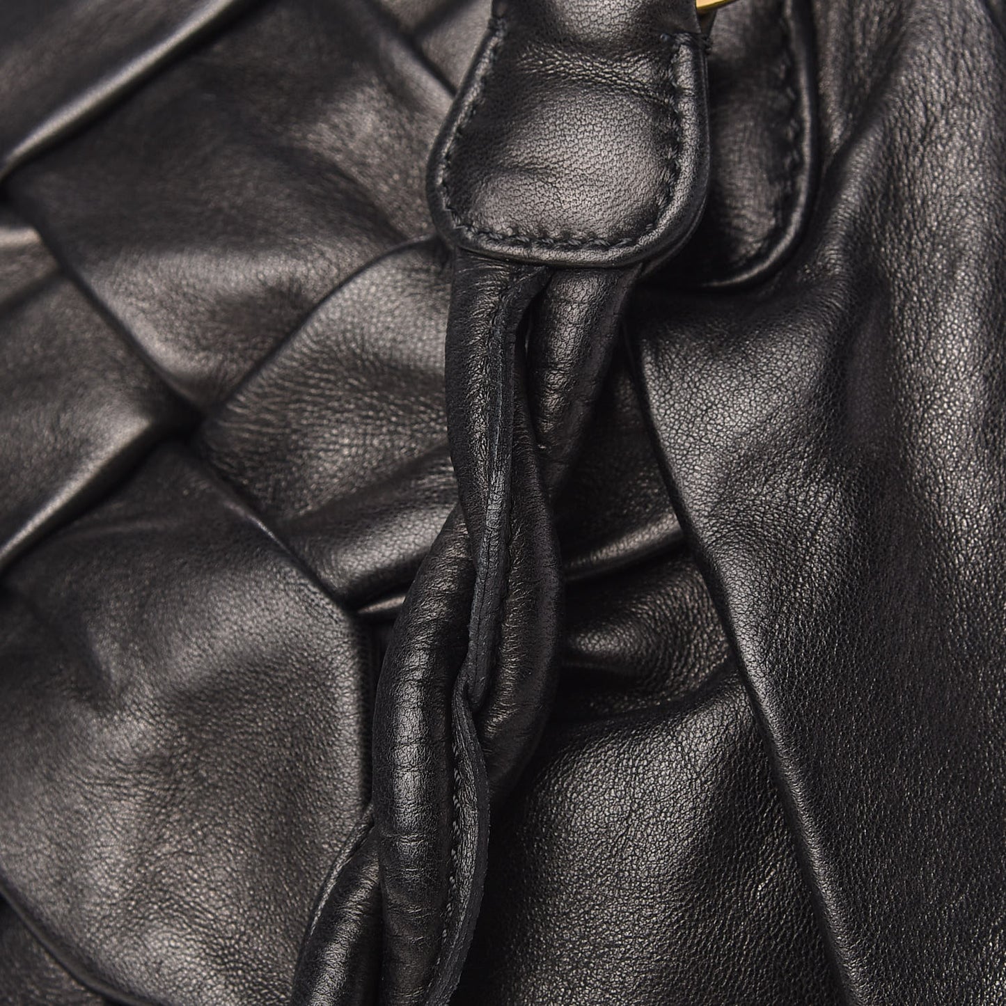 Lambskin Woven Couture Bag Black