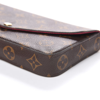 Louis Vuitton Monogram Pochette Felicie Chain Wallet Fuchsia 9 of 15