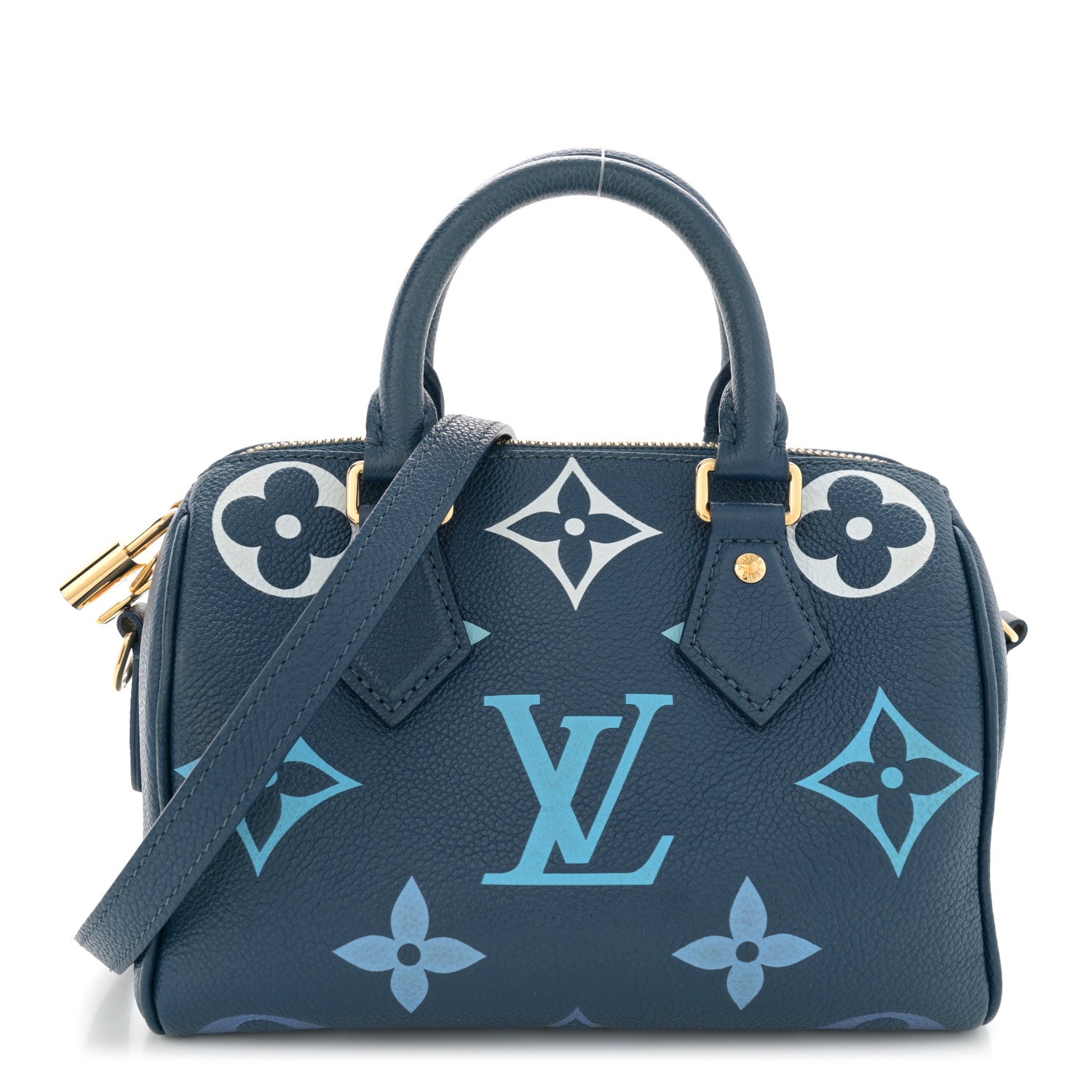 Louis Vuitton Empreinte Monogram Giant Speedy Bandouliere 20 Degrade Blue 1 of 10