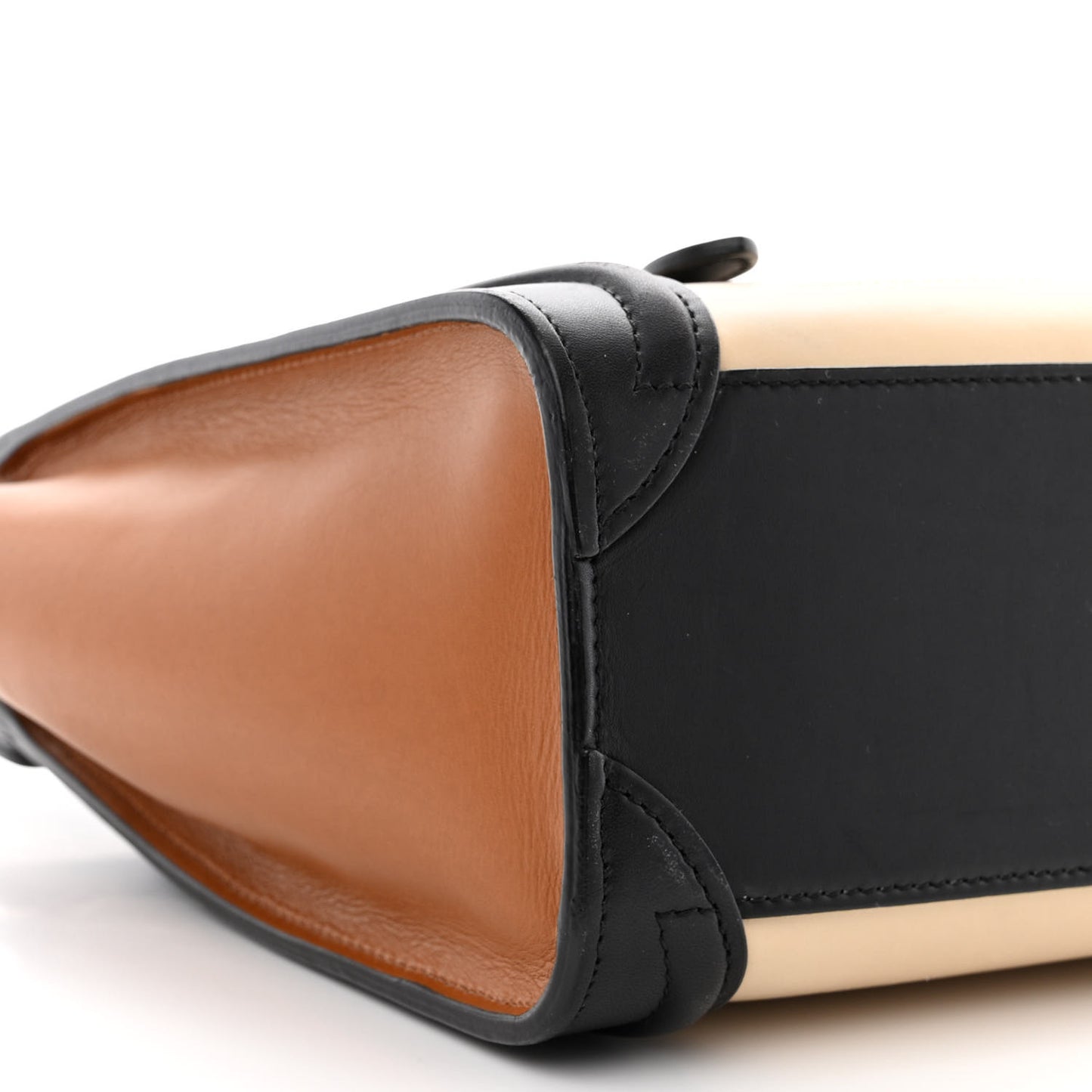 Smooth Calfskin Nano Tri-Color Luggage Seashell