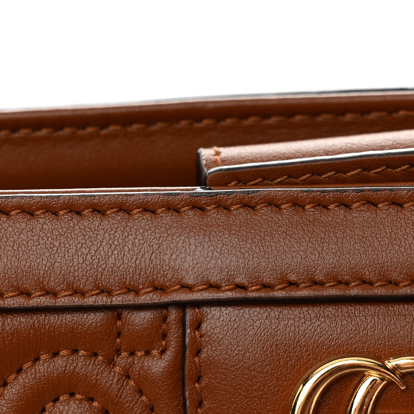 Calfskin GG Matelasse Medium Ophidia Shopping Bag Peanut Brown