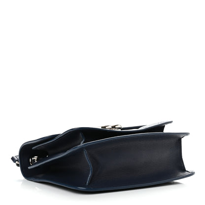 Chanel Goatskin Quilted Small CC Box Flap Navy Navy 4 of 10