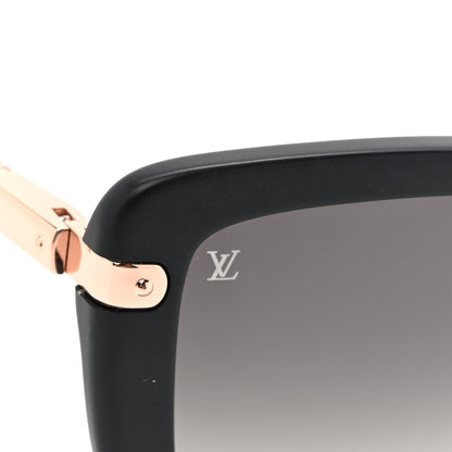 Louis Vuitton Monogram Acetate Charlotte Sunglasses Z0781W Black 8 of 9