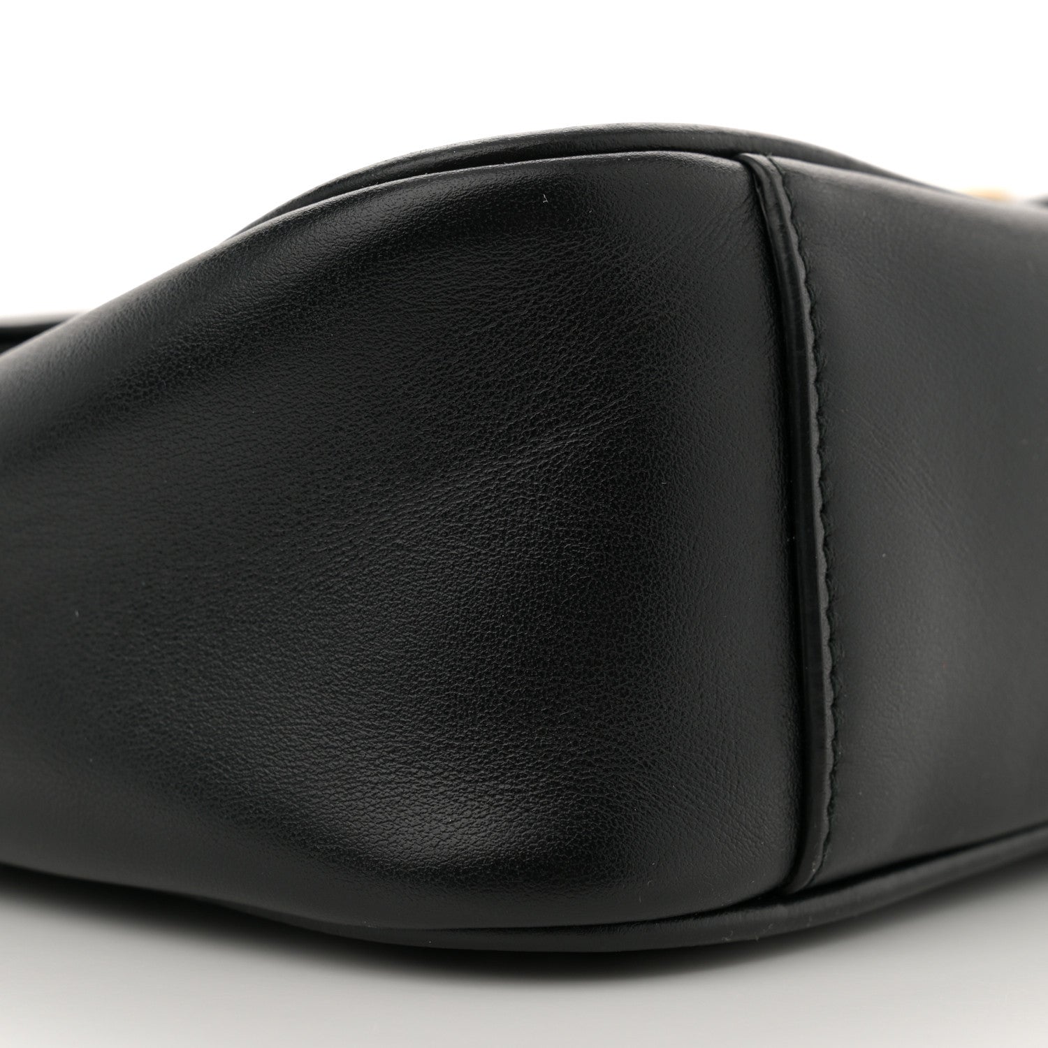 Gucci Calfskin Matelasse Small GG Marmont Shoulder Bag Black 9 of 11