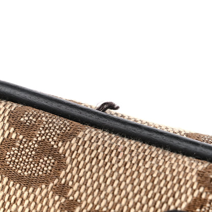 Gucci Monogram Dollar Calfskin Belt Bag Beige Ebony Testa di Moro Marrone Scuro 13 of 15
