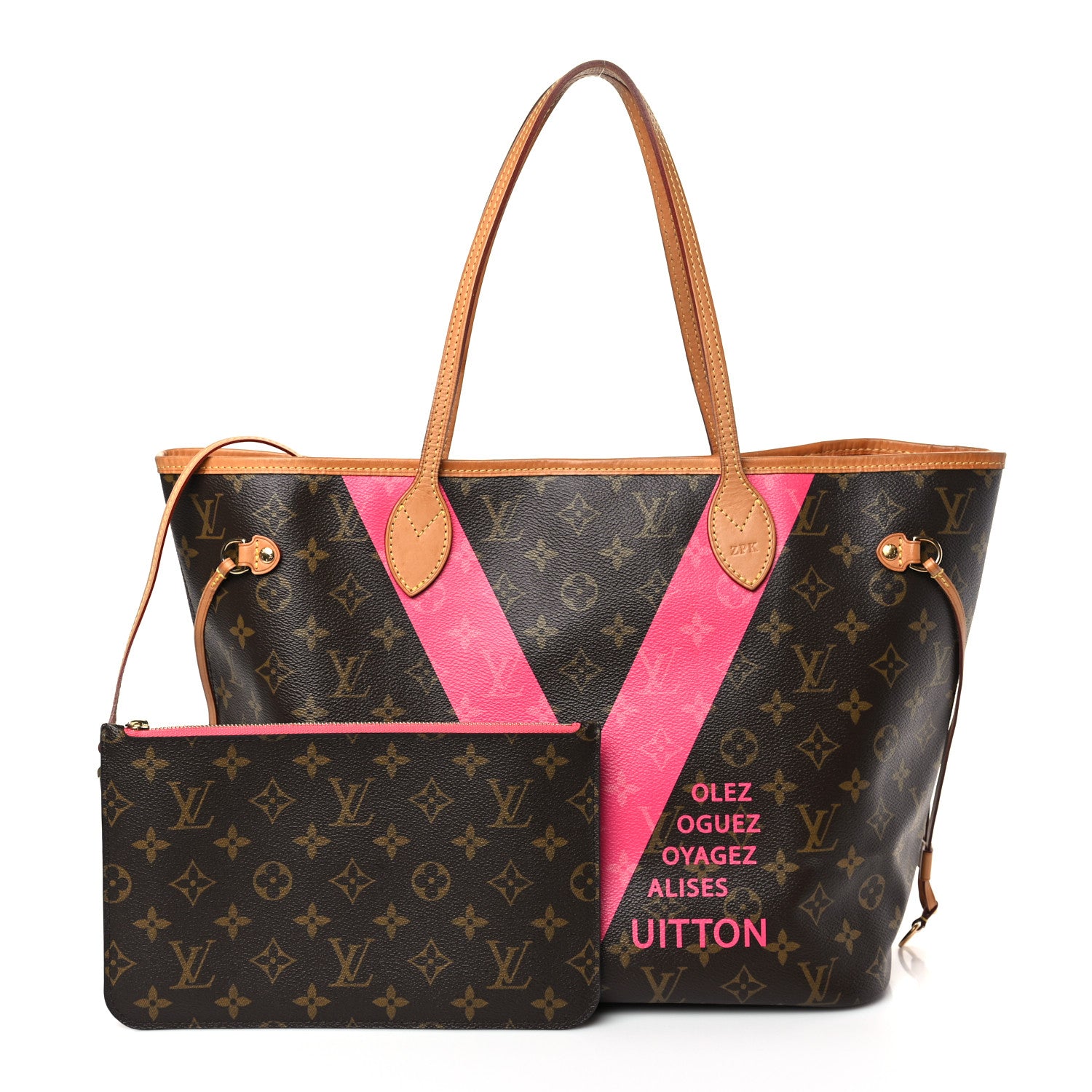 Louis Vuitton Monogram V Neverfull MM Grenade 1 of 9