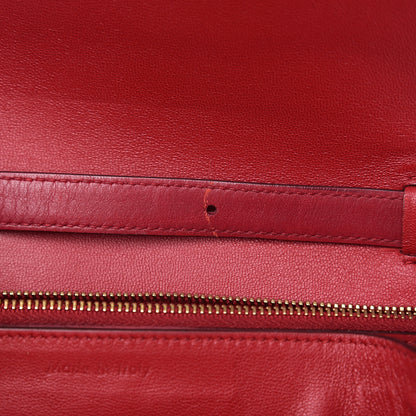 Celine Box Calfskin Medium Classic Box Flap Bag Red 7 of 18