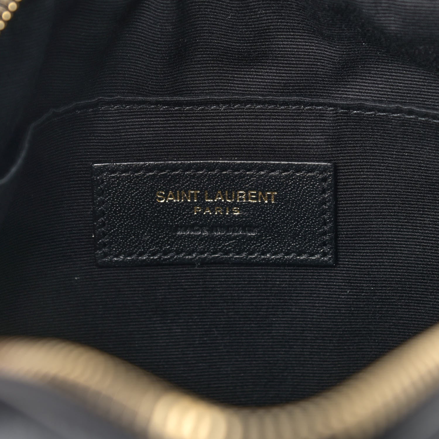 Saint Laurent Calfskin Matelasse Monogram Lou Camera Bag Black 6 of 11