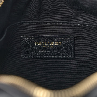 Saint Laurent Calfskin Matelasse Monogram Lou Camera Bag Black 6 of 11