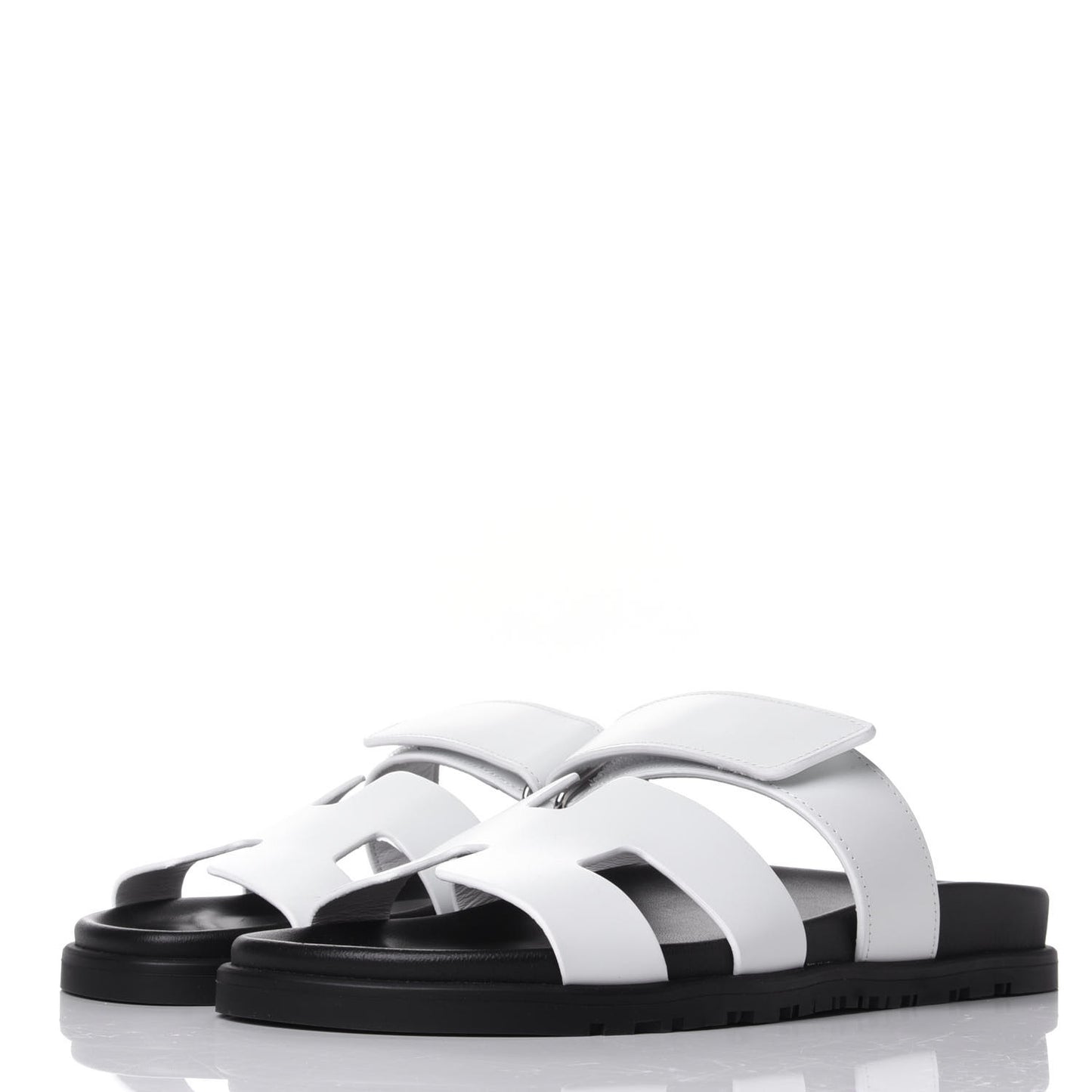 Calfskin Womens Chypre Sandals 38.5 White