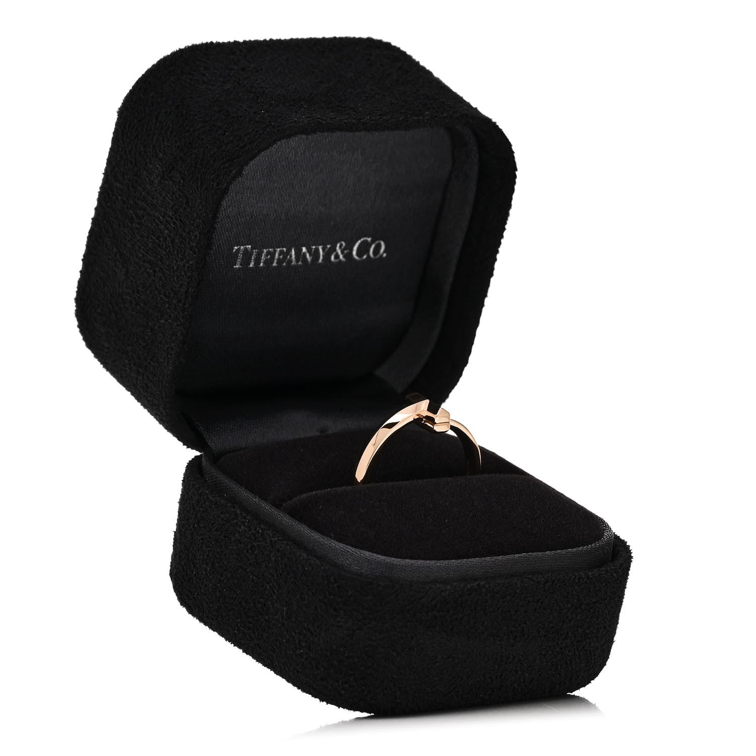 Tiffany 18K Rose Gold T T1 Ring 53 6.25 5 of 5