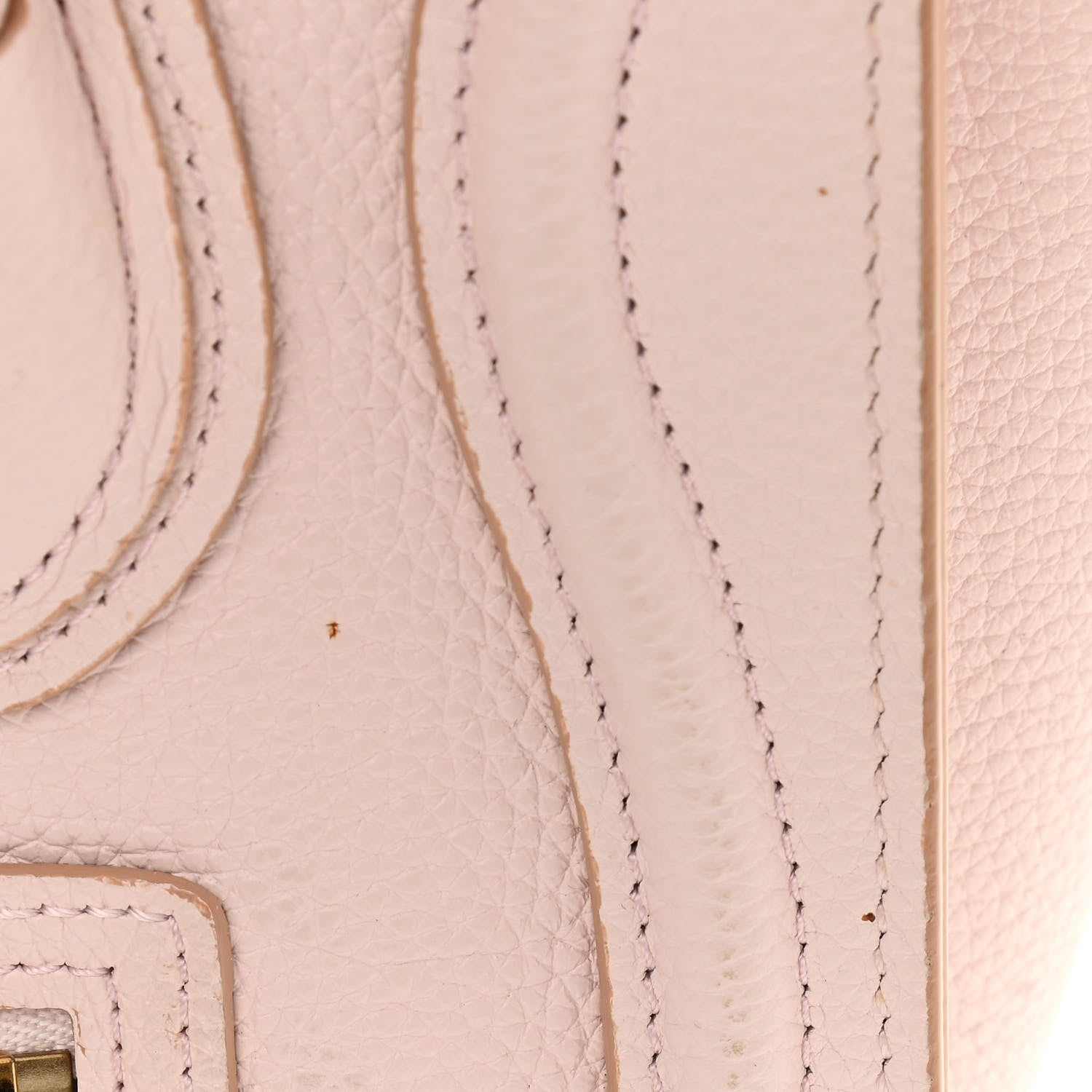 Celine Drummed Calfskin Nano Luggage Pale Pink 15 of 16