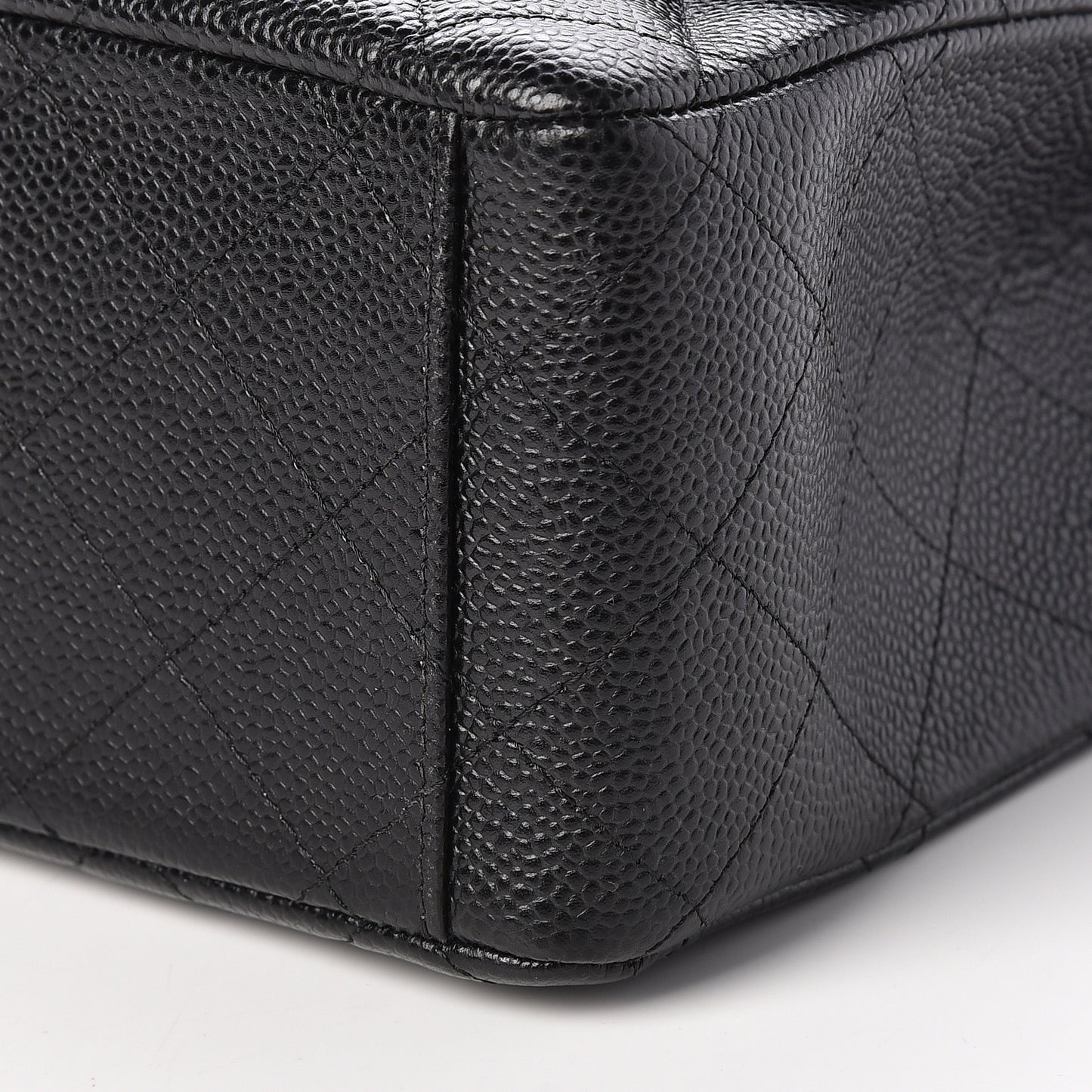 Caviar Quilted Maxi Double Flap Black