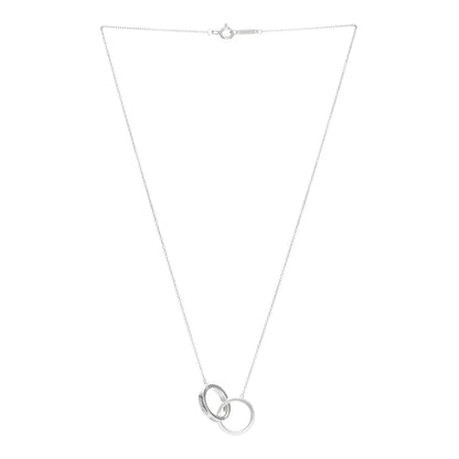 Tiffany Sterling Silver 1837 Interlocking Circles Pendant Necklace 2 of 4